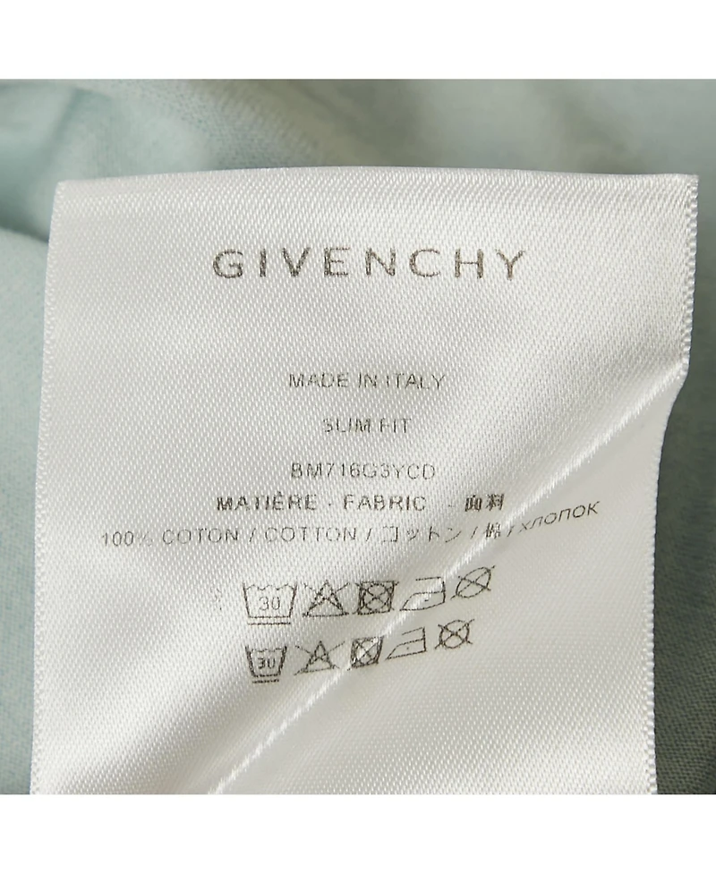 Pre-Owned Givenchy Men's Logo Embroidered Cotton Crew Neck T-Shirt