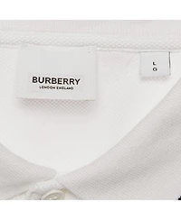 Pre-Owned Burberry Men's Cotton Tb Monogram Pique Polo T-Shirt
