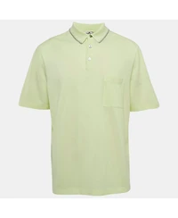 Pre-Owned Hermes Men's Cotton Pique Polo T-Shirt