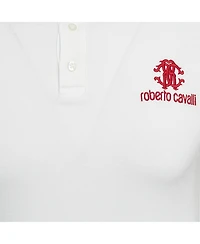 Pre-Owned Roberto Cavalli Men's Cotton Pique Polo T-Shirt