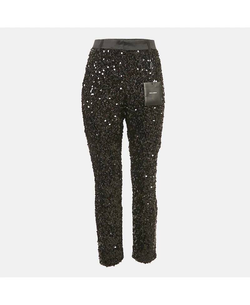 Pre-Owned Dolce & Gabbana Women's Sequin Trousers
