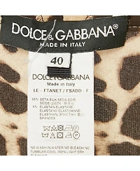Pre-Owned Dolce & Gabbana Women's Animal Printed Silk Pants