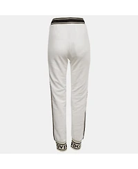 Pre-Owned Dolce & Gabbana Women's Logo Band Cotton Track Pants