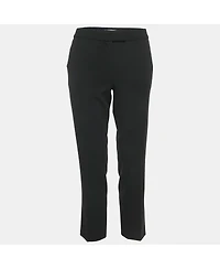 Pre-Owned Moschino Women's Cheap And Chic Black Crepe Formal Trousers
