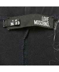 Pre-Owned Love Moschino Women's Love Applique Cotton Knit Sweat Pants