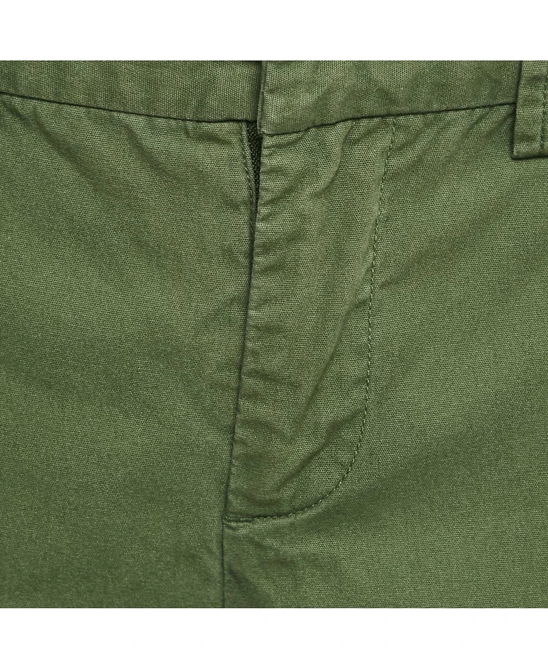 Pre-Owned Zadig & Voltaire Women's Olive Green Cotton Side Band Trousers