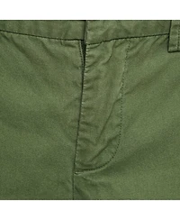 Pre-Owned Zadig & Voltaire Women's Olive Green Cotton Side Band Trousers