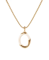 Retro Chic Time Ripples Pendant Necklace