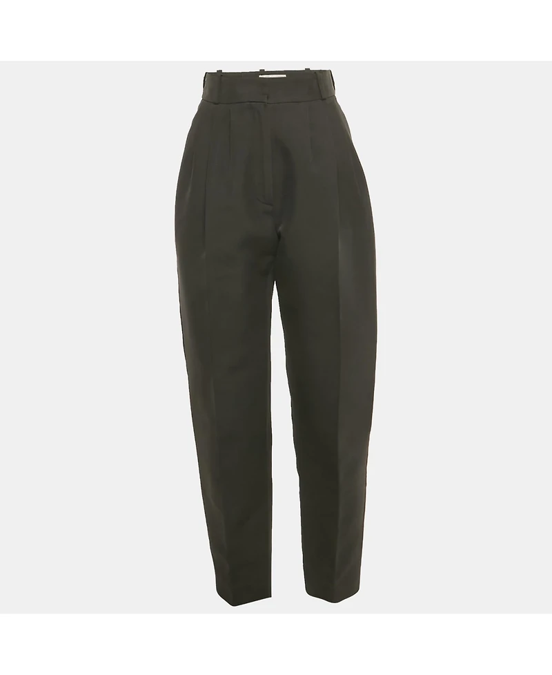 Pre-Owned Alexander Mcqueen Women's Cotton And Silk Tailored Trousers