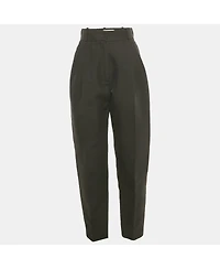 Pre-Owned Alexander Mcqueen Women's Cotton And Silk Tailored Trousers