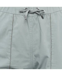 Pre-Owned Brunello Cucinelli Women's Gabardine Monili Detail Trousers