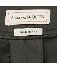 Pre-Owned Alexander Mcqueen Women's Cotton And Silk Lace Trim Wide Leg Trousers