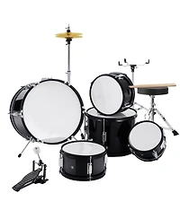 Sugift Kids Drum Set 5-Piece 16" Full Beginner Kit with Cymbals Pedals
