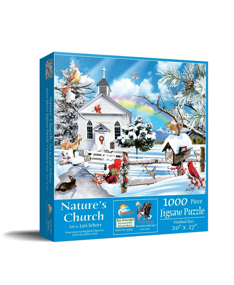 SunsOut Nature's Church 1000 piece Jigsaw Puzzle for Adults Christmas