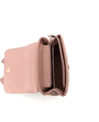 Like Dreams Noble Cross-Bow Embossed Small Satchel Bag