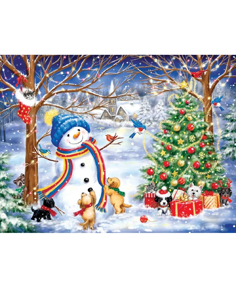 SunsOut Christmas in the Wood 300 piece Jigsaw Puzzle for Adults Christmas