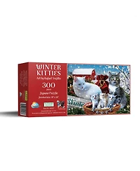 SunsOut Winter Kitties 300 piece Jigsaw Puzzle for Adults Christmas