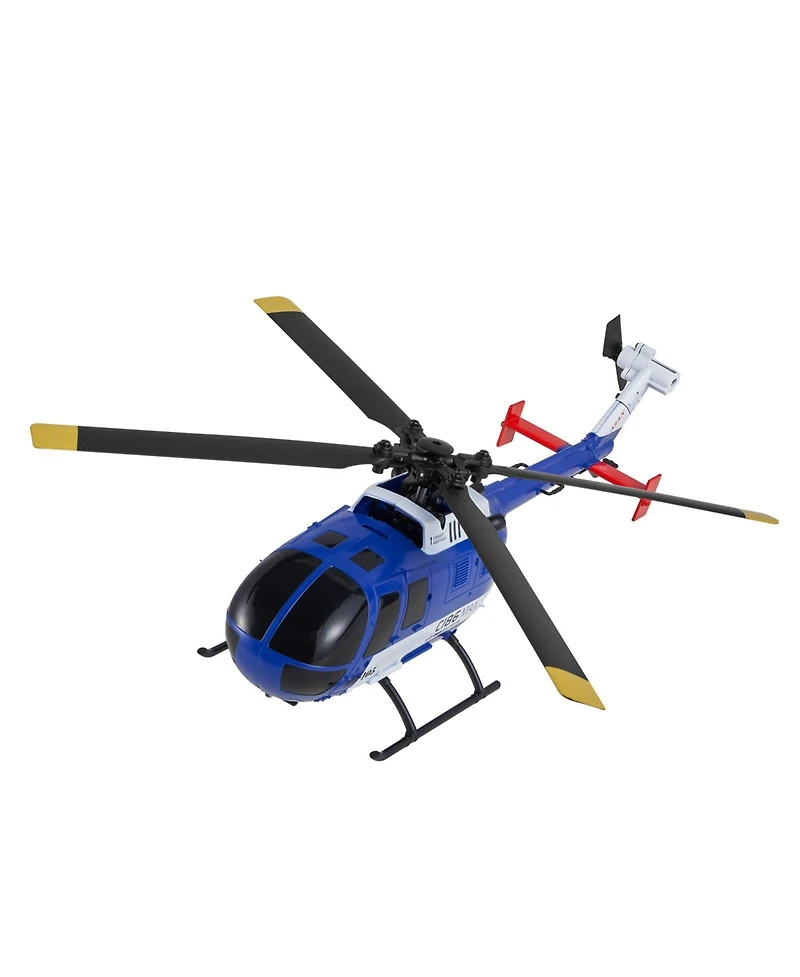 Mecale Rc Helicopter, 2.4GHz 4-Propeller 4-Channel with Gyro, Led Light, One-Key Takeoff/Landing, Plane Toy for Kids 8+