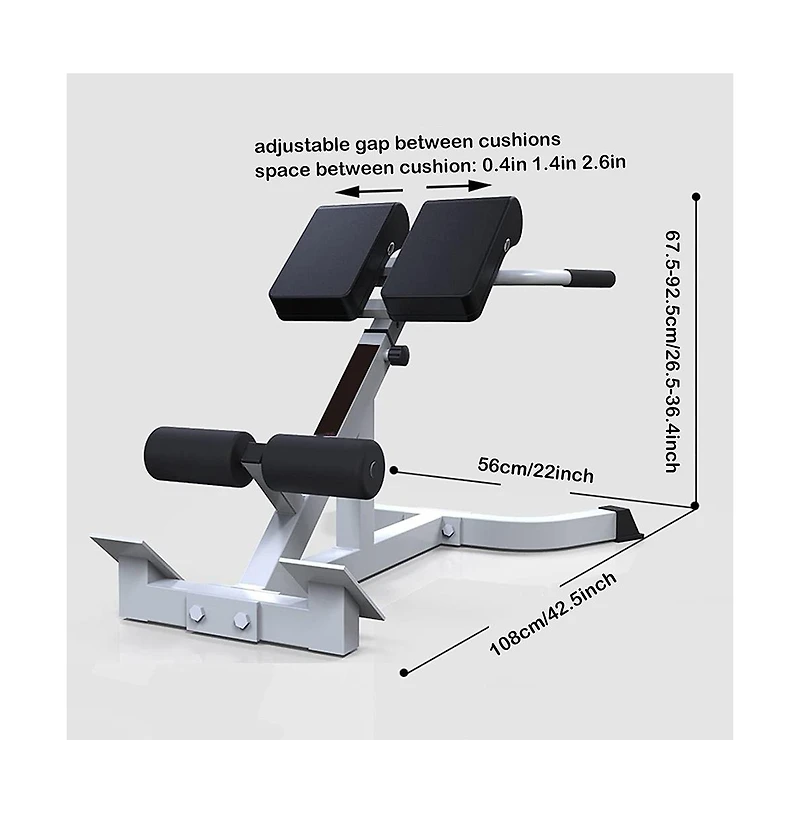 Artudatech Hyperextension Bench, 4-in-1 Roman Chair for Back & Core Training, 7-Level Adjustable, Home Gym Strength Trainer