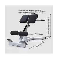 Artudatech Hyperextension Bench, 4-in-1 Roman Chair for Back & Core Training, 7-Level Adjustable, Home Gym Strength Trainer