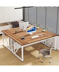 Tribesigns 63 inches Executive Computer Desk, Large Home Office Desk Writing Table for Workstation