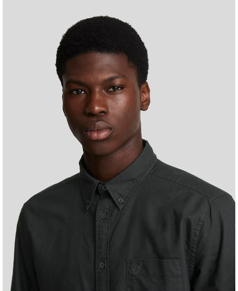 Lyle & Scott Men's Tonal Eagle Plain Oxford Shirt