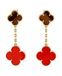 Pre-Owned Van Cleef & Arpels Magic Alhambra 2 Motifs Drop Earrings