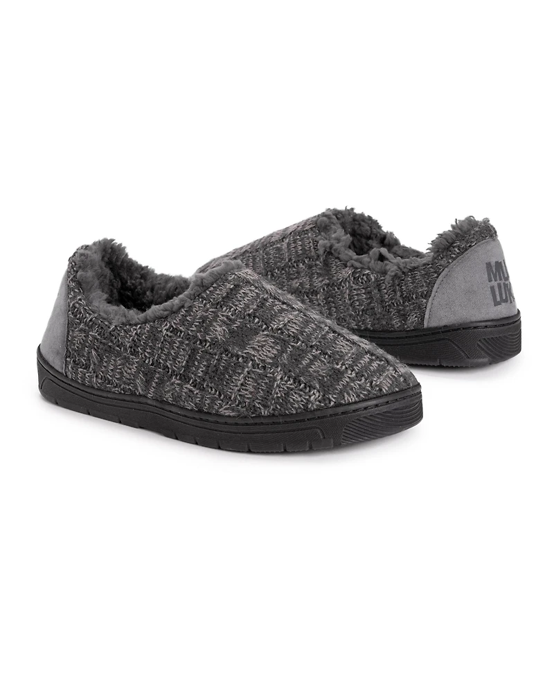 Muk Luks Men's Camo Cuff Cap, Navy, One