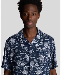 Lyle & Scott Men's Botanical Garden Print Resort Shirt