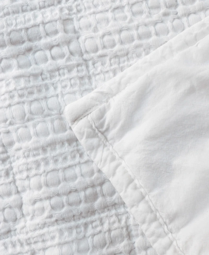 Linery & Co. 3-Pc. 100% Cotton Honeycomb Waffle Garment Washed Quilt Set