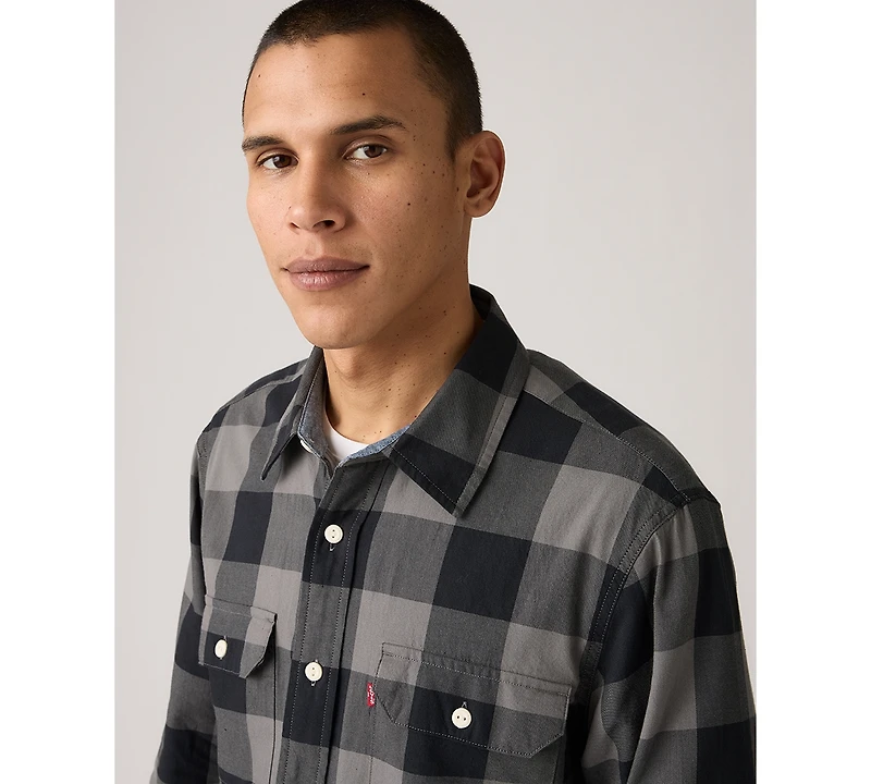 Levi's Men's Relaxed Fit Long Sleeve Button Front Worker Shirt