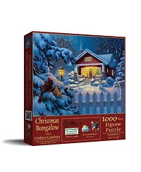 SunsOut Christmas Bungalow 1000 piece Jigsaw Puzzle for Adults Christmas