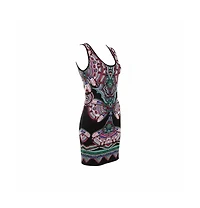 Pre-Owned Roberto Cavalli Women's Multicolor Lurex Jacquard Knit Sleeveless Dress