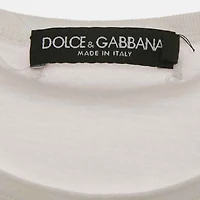 Pre-Owned Dolce & Gabbana Women's White Printed Cotton Tank Top