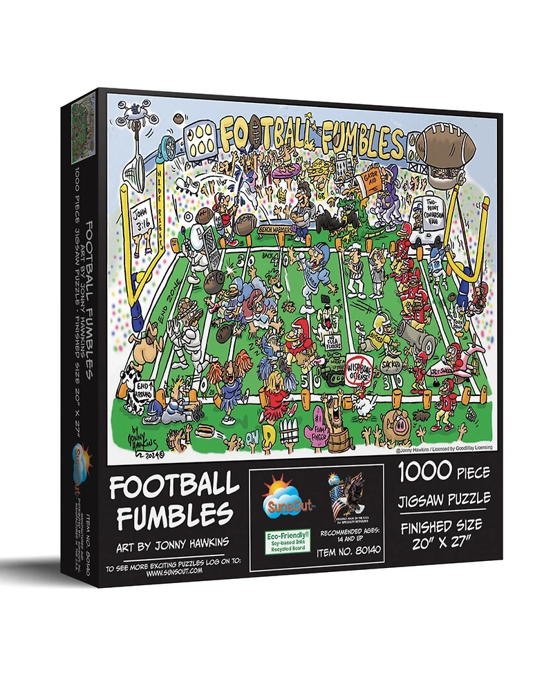 Football Fumbles 1000 piece Jigsaw Puzzle for Adults