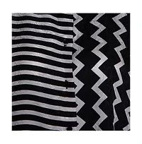 Pre-Owned Stella Mccartney Women's Monochrome Silk Multiprint Long Sleeve Shirt