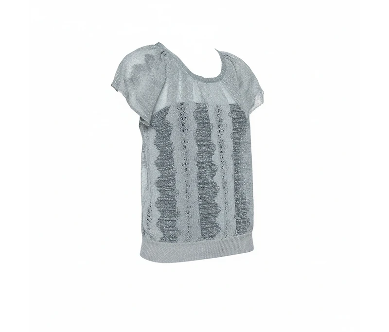 Pre-Owned Missoni Women's Jacquard Knit Raglan Sleeve Top