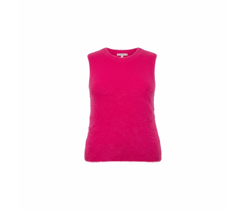 Pre-Owned Versace Women's Mohair High Neck Sleeveless Tank Top