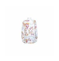 Pre-Owned Emilio Pucci Women's White Butterfly Print Knit Tunic Top