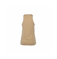 Pre-Owned Balmain Women's Beige Cotton Logo Printed Tank Top