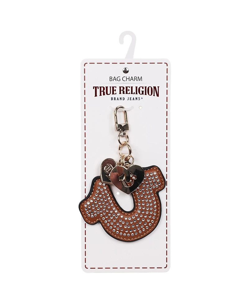 True Religion Rhinestone Horseshoe Bag Charm