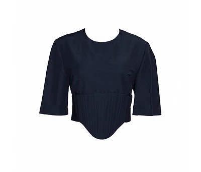 Pre-Owned Stella Mccartney Women's Linen Blend Corset Top