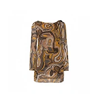 Pre-Owned Missoni Women's Multicolor Lurex Knit Bead Embellished Tunic