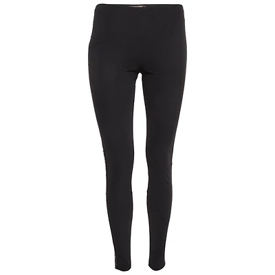 Pre-Owned Roberto Cavalli Women's Black Sequin Jersey Leggings