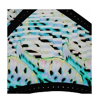 Pre-Owned Roberto Cavalli Women's Multicolor Printed Knit Paneled Sleeveless Maxi Dress