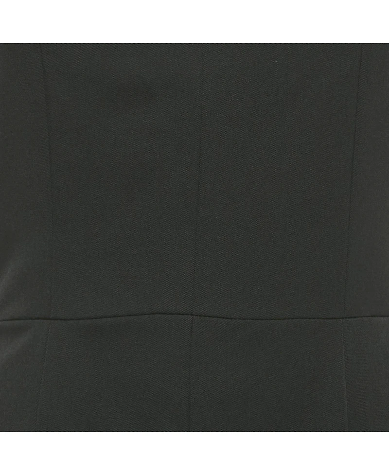 Pre-Owned Givenchy Women's Black Crepe Band Detail Strapless Jumpsuit