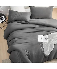 Coma Inducer Look At This Thicky Extra-Thick Oversized 3-Pc. Comforter Set, Beluga Baby Gray