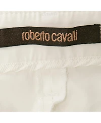 Pre-Owned Roberto Cavalli Women's Cotton Capri Pants