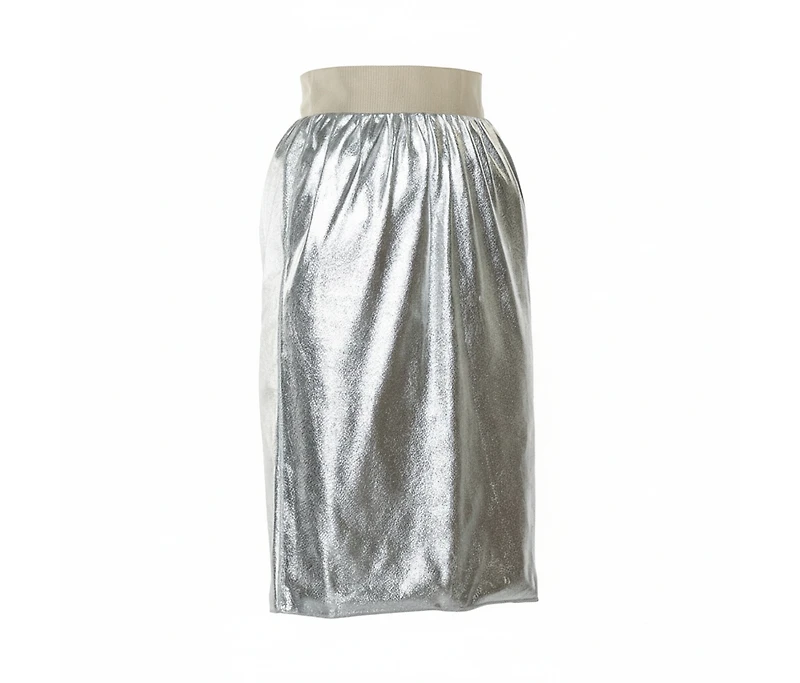 Pre-Owned Dolce and Gabbana Women's Faux Leather Pencil Skirt