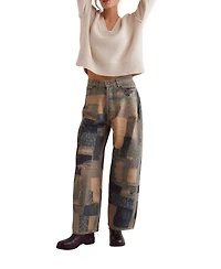 Free People Women's Illusion Patchwork Jeans